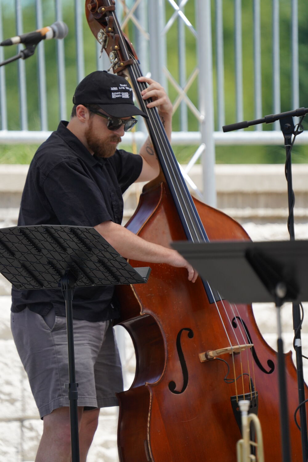 Trioblique live — double bass