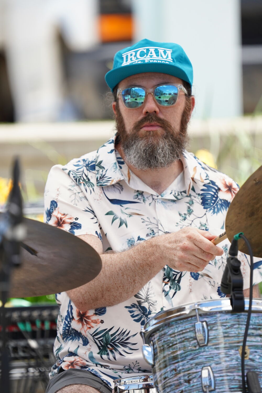 Trioblique live — drums and percussion