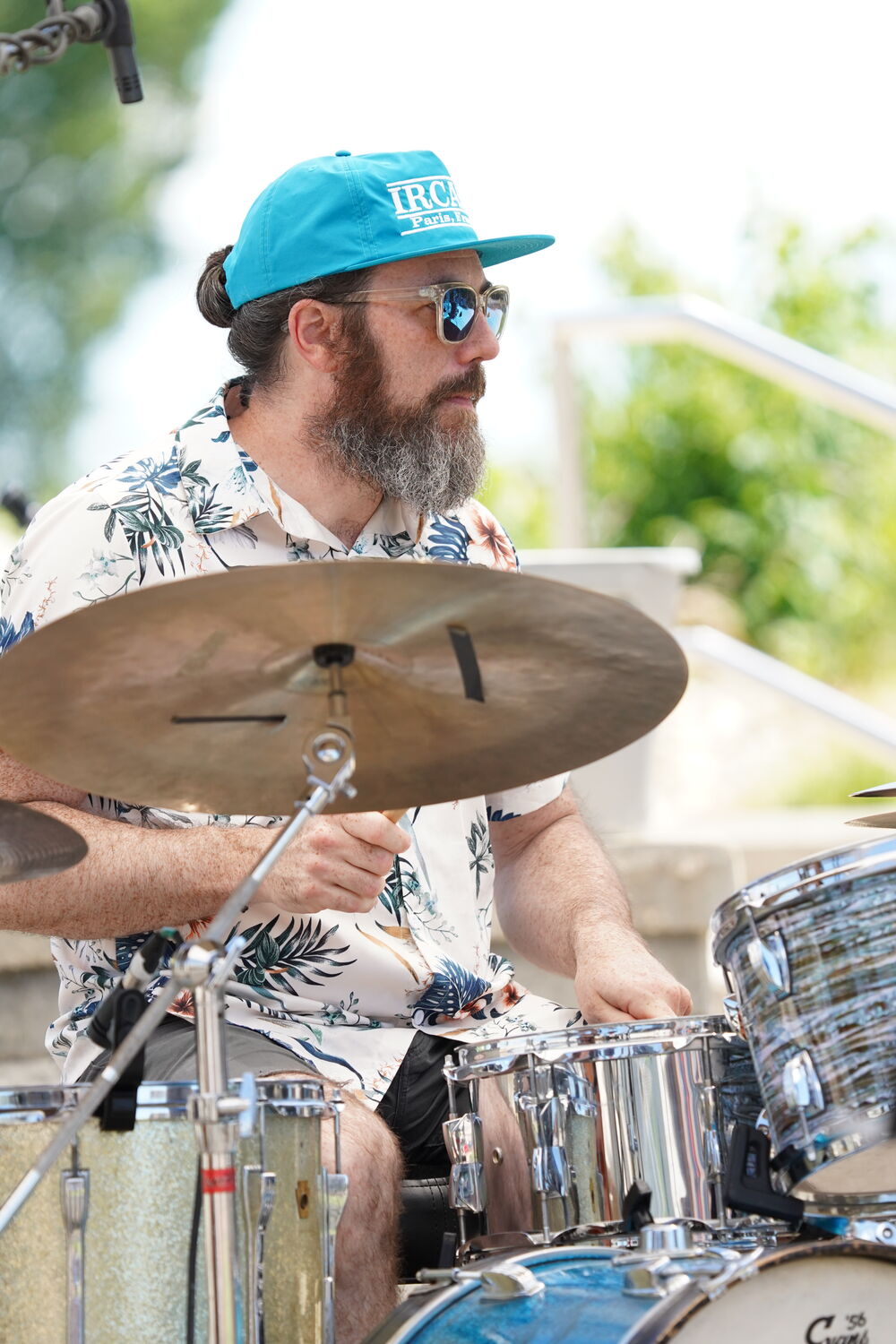 Trioblique live — drums and percussion