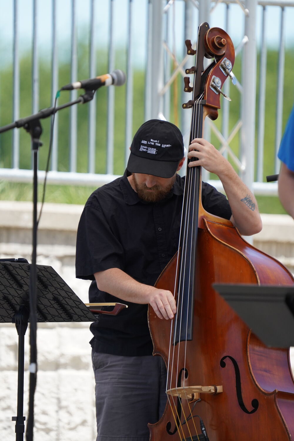 Trioblique live — double bass