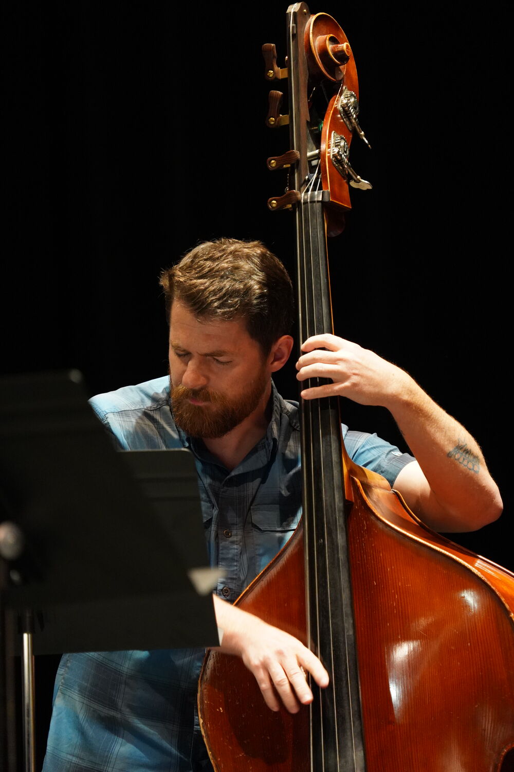 Trioblique live — double bass