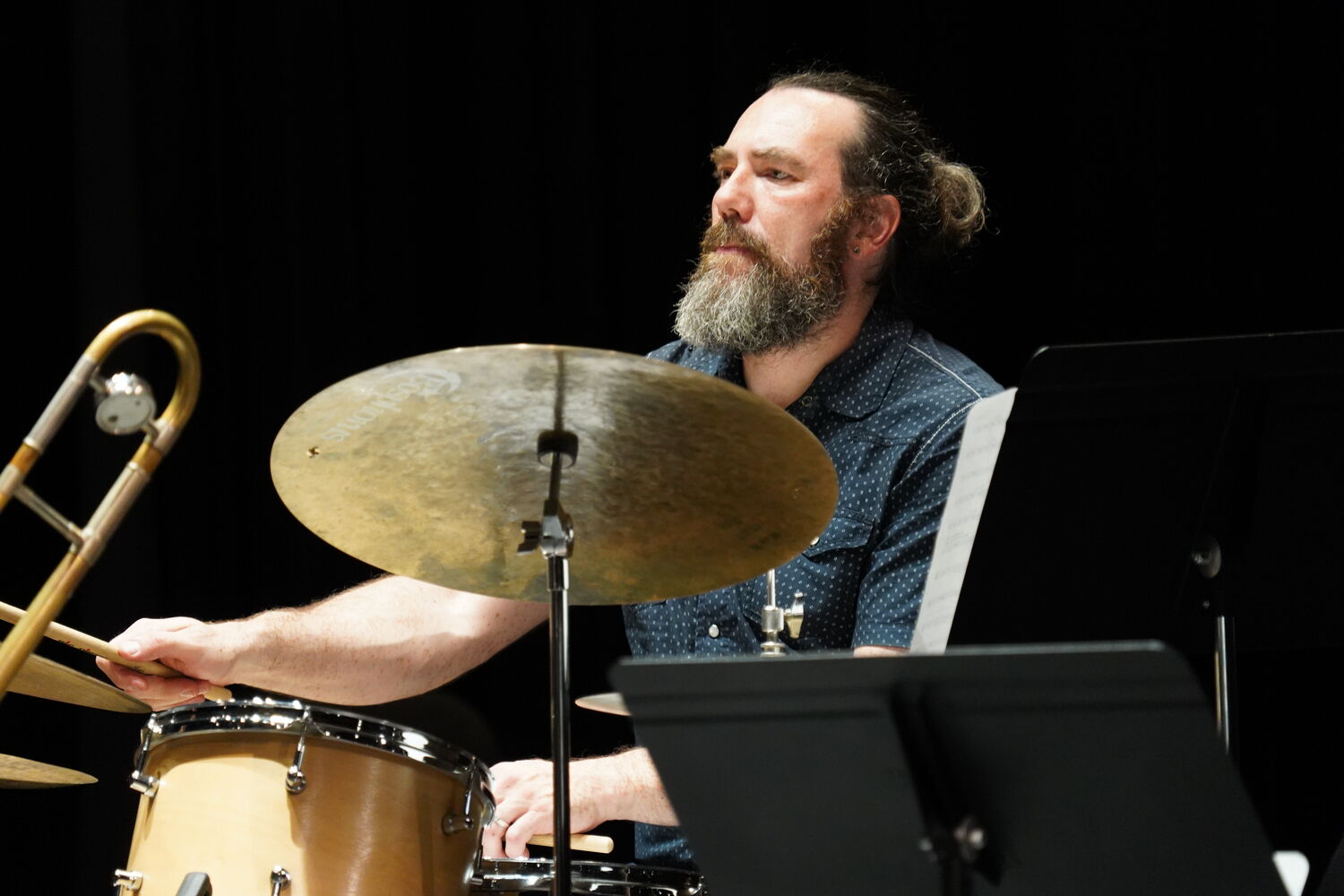 Trioblique live — drums and percussion